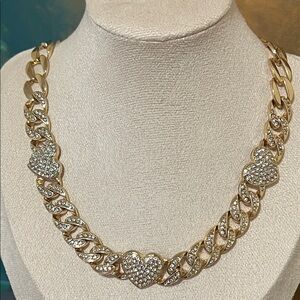 Elegant Gold Heart Necklace